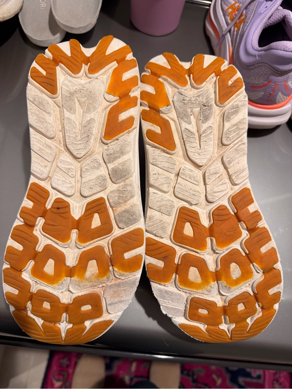 Hoka One One Women's Cream / Off-White Athletic Shoes - Picture 6 of 8